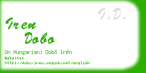 iren dobo business card